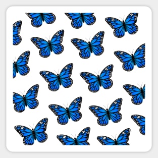 Monarch Butterfly - Blue Sticker